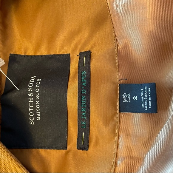 Gold and Brown Women's Bomber Jacket - Picture 8 of 13